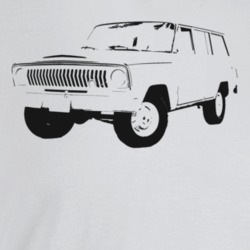 1969 Wagoneer Three Quarter Angle View Light Color T Shirt