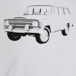 1970 Wagoneer Three Quarter Angle View Light Color T Shirt