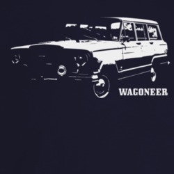 1970 Wagoneer Three Quarter Angle View With Model Name T Shirt