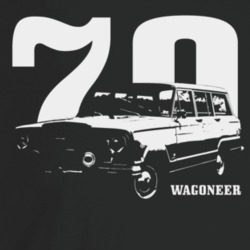1970 Wagoneer Three Quarter Angle View With Year And Model Name Dark C