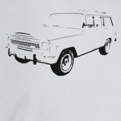 1971 Wagoneer Three Quarter Angle View Light Color T Shirt