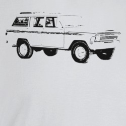 1972 Wagoneer Three Quarter Angle View Light Color T Shirt