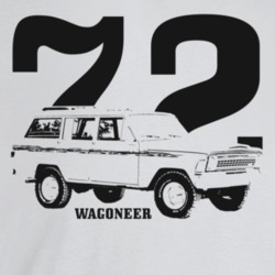 1972 Wagoneer Three Quarter Angle View With Year And Model Name Light 