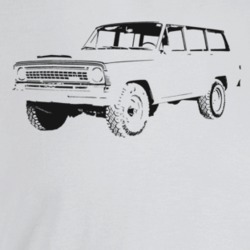 1973 Wagoneer Three Quarter Angle View Light Color T Shirt