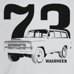 1973 Wagoneer Three Quarter Angle View With Year And Model Name Light 