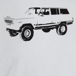 1974 Wagoneer Three Quarter Angle View Light Color T Shirt