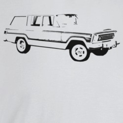 1975 Wagoneer Three Quarter Angle View Light Color T Shirt