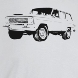 1976 Wagoneer Three Quarter Angle View Light Color T Shirt