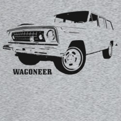 1977 Wagoneer Three Quarter Angle View With Model Name Light Color T S