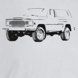 1978 Wagoneer Three Quarter Angle View Light Color T Shirt