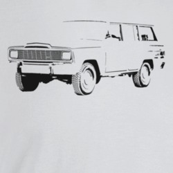 1979 Wagoneer Three Quarter Angle View Light Color T Shirt
