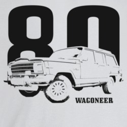 1980 Wagoneer Three Quarter Angle View With Year And Model Name Light 