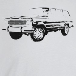 1981 Wagoneer Three Quarter Angle View Light Color T Shirt