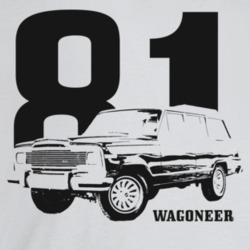 1981 Wagoneer Three Quarter Angle View With Year And Model Name Light 