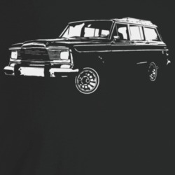 1981 Wagoneer Three Quarter Angle View Dark Color T Shirt
