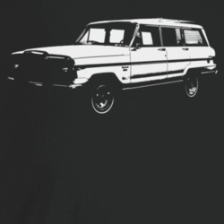 1982 Wagoneer Three Quarter Angle View Dark Color T Shirt