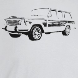 1984 Wagoneer Three Quarter Angle View Light Color T Shirt