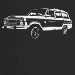 1984 Wagoneer Three Quarter Angle View Dark Color T Shirt