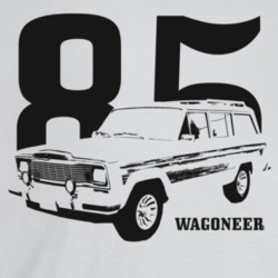 1985 Wagoneer Three Quarter Angle View With Year And Model Name Light 