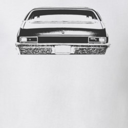 1971 CHEVY NOVA Faded Look Rear View Rear Graphic Light T Shirt