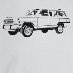 1987 Wagoneer Three Quarter Angle View Light Color T Shirt