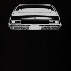 1971 CHEVY NOVA Faded Look Rear View White Graphic Dark T Shirt