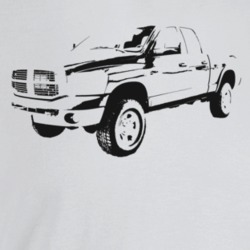 2009 Power Wagon Three Quarter Angle View Light Color T Shirt
