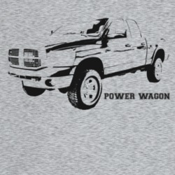 2009 Power Wagon Three Quarter Angle View With Model Name Light Color 