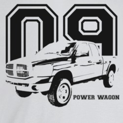 2009 Power Wagon Three Quarter Angle View With Year And Model Name Lig