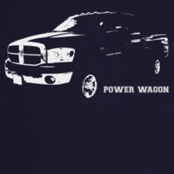 2009 Power Wagon Three Quarter Angle View With Model Name Dark Color T