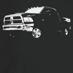 2010 Power Wagon Three Quarter Angle View Dark Color T Shirt