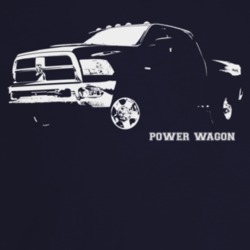 2010 Power Wagon Three Quarter Angle View With Model Name Dark Color T