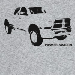 2011 Power Wagon Three Quarter Angle View With Model Name Light Color 