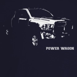 2011 Power Wagon Three Quarter Angle View With Model Name Dark Color T