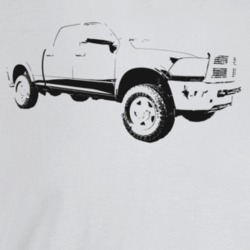 2012 Power Wagon Three Quarter Angle View Light Color T Shirt