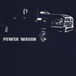 2012 Power Wagon Three Quarter Angle View With Model Name Dark Color T