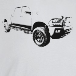 2013 Power Wagon Three Quarter Angle View Light Color T Shirt