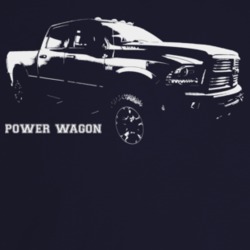 2013 Power Wagon Three Quarter Angle View With Model Name Dark Color T
