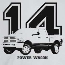 2014 Power Wagon Three Quarter Angle View With Year And Model Name Lig