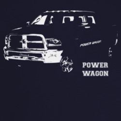 2015 Power Wagon Three Quarter Angle View With Model Name T Shirt