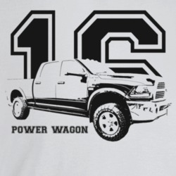 2016 Power Wagon Three Quarter Angle View With Year And Model Name Lig
