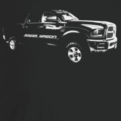 2016 Power Wagon Three Quarter Angle View Dark Color T Shirt