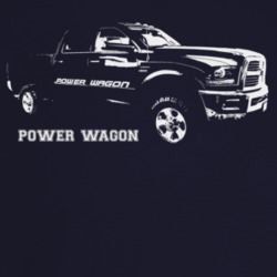 2016 Power Wagon Three Quarter Angle View With Model Name Dark Color T