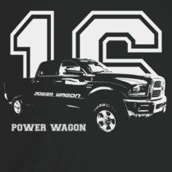 2016 Power Wagon Three Quarter Angle View With Year And Model Name Dar