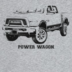 2017 Power Wagon Three Quarter Angle View With Model Name Light Color 