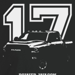2017 Power Wagon Three Quarter Angle View With Year And Model Name Dar