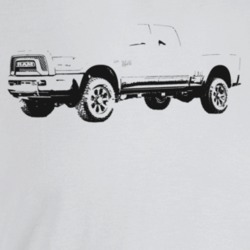 2018 Power Wagon Three Quarter Angle View Light Color T Shirt