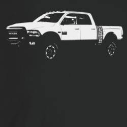 2018 Power Wagon Three Quarter Angle View Dark Color T Shirt