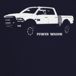 2018 Power Wagon Three Quarter Angle View With Model Name Dark Color T