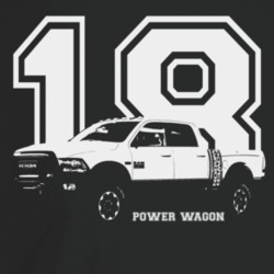 2018 Power Wagon Three Quarter Angle View With Year And Model Name Dar